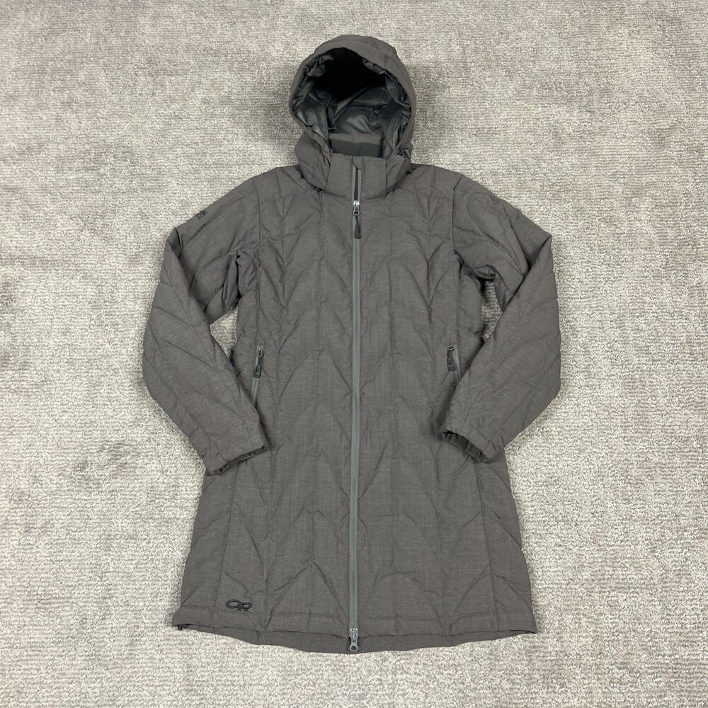 Outdoor Research Coat Womens Medium Aria Storm Down Long Jacket Puffer Quilted